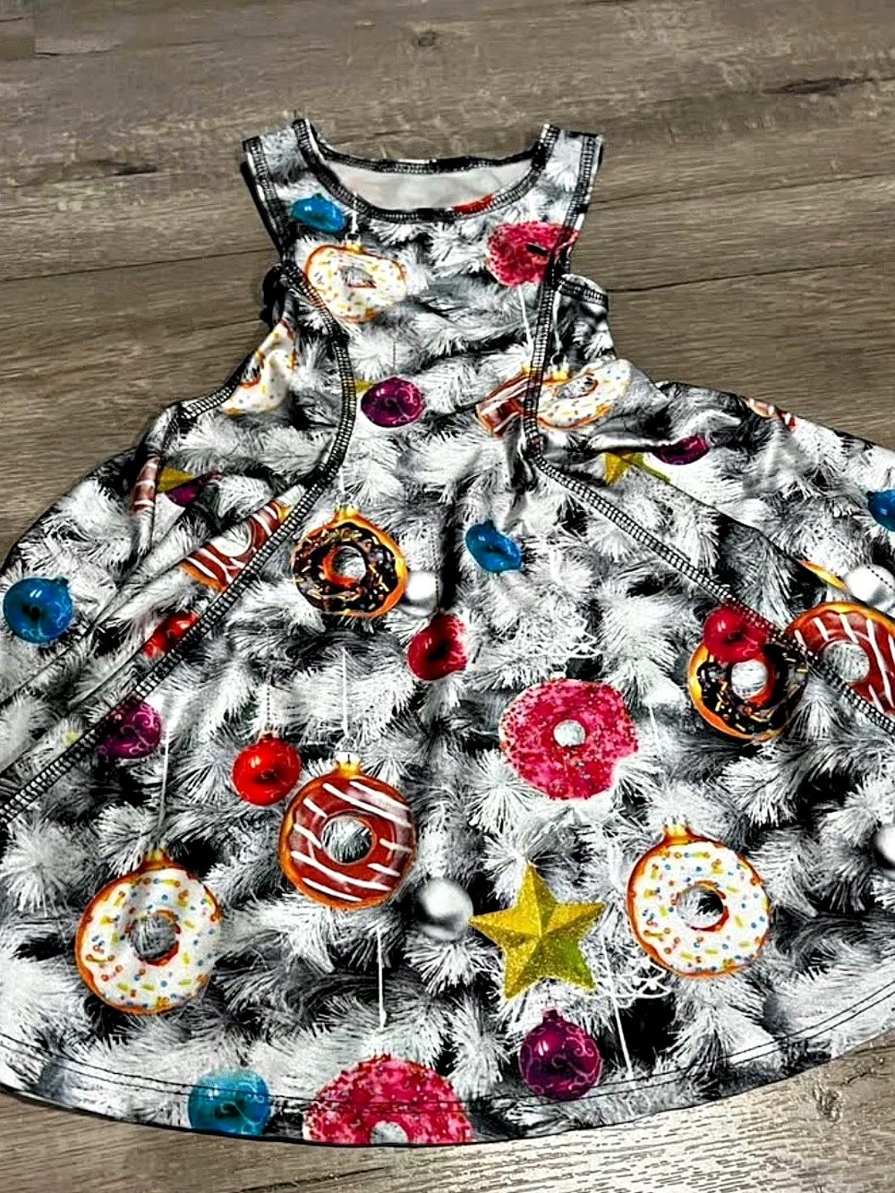 Kids Holiday Print Dress size 2t-3t